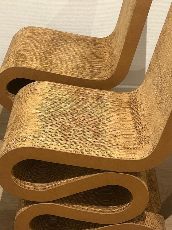 Image 1 of 2 Vitra Wiggle Side Frank Gehry Stoelen + Salontafel