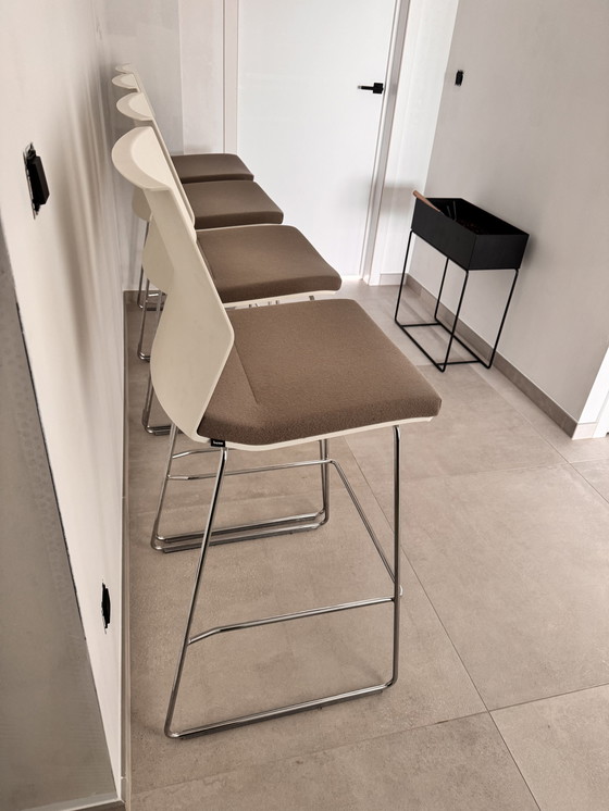 Image 1 of 4x Barstool Andreas Krob for Bene