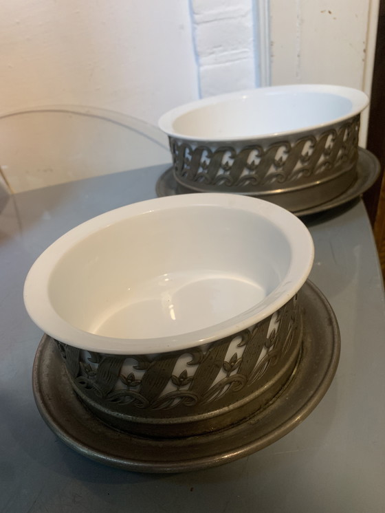 Image 1 of ciotole di frutta in stile Art Nouveau