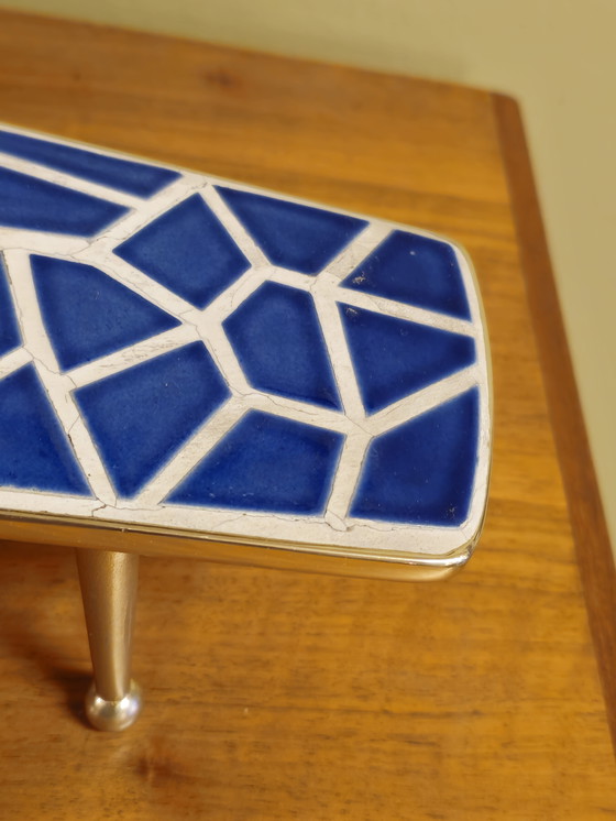 Image 1 of Miniatuur Vintage Mozaïek Cactus Vensterbank Tafeltje Tafel