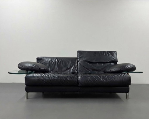Canapé design B&B Italia Arca en cuir, design Paolo Piva – 2 zitsbanken, Glass, Leather (photo 2 of 15)