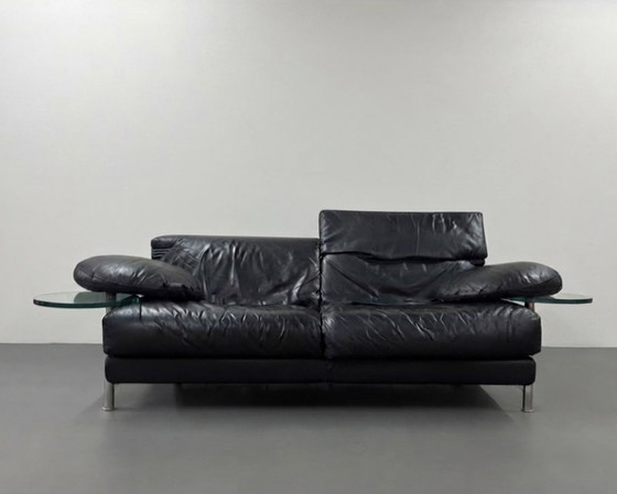Canapé design B&B Italia Arca en cuir, design Paolo Piva – Canapés 2 places, Glass, Leather (photo 2 of 15)