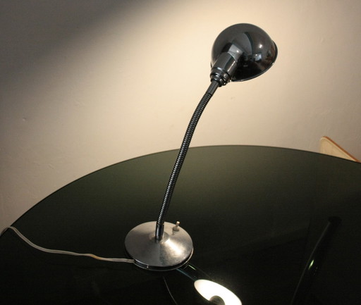 Verchromte Tischlampe, Italien 1960er Jahre