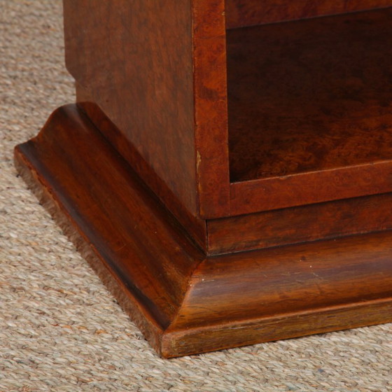 Image 1 of Pair of bedside tables in burr wood from the 1930s