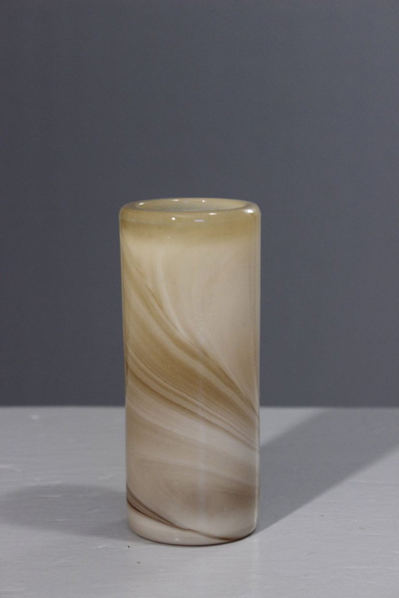 Image 1 of Roller vase alabaster style Maure Vieil Bob Le Bleis Mandelieu 1970s