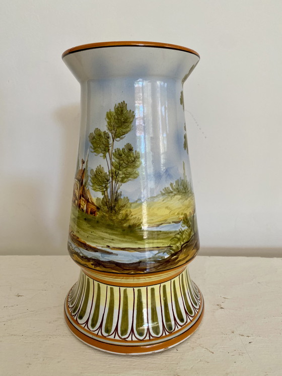 Image 1 of Vase ancien peint à la main