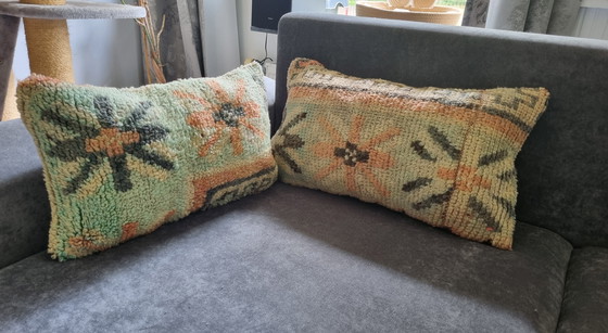 Image 1 of Marokkaanse berber kussens, vintage sierkussens 
