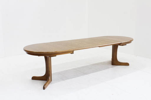 Table à manger ovale extensible vintage danoise XXL