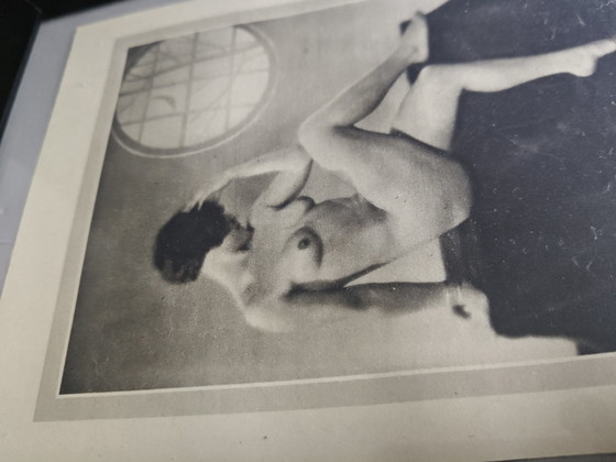 Image 1 of Photographie originale de nu Art déco de J. Mandel, Paris – Glamour français – Encadrée