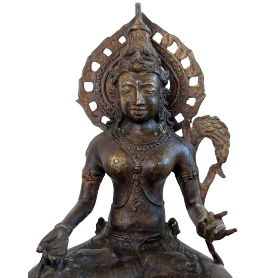 Statua in Bronzo Avalokiteshvara / Padmapani – Stile Giavanese-Buddhista – Sculture, Bronze (photo 7 of 8)