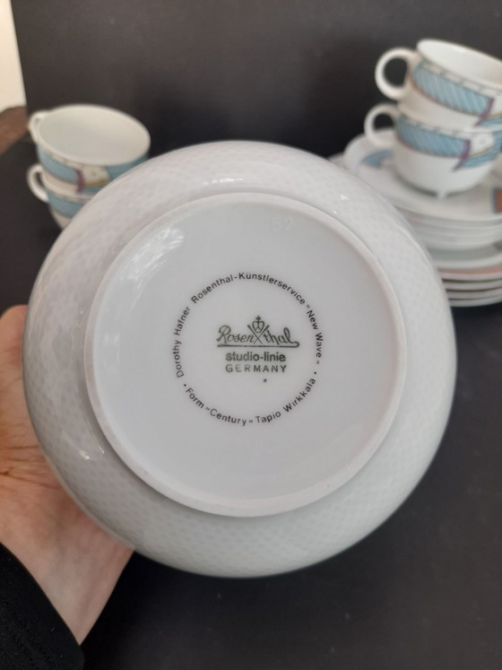 Service a petit déjeuner Rosenthal Dorothy Hafner / Tapio Wirkkala, Vaisselle, Porcelaine, Multicolore (photo 6 sur 7)