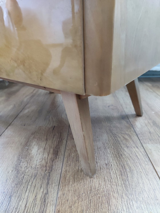 Image 1 of Vintage Nachtkast nachtkastje hout lade 