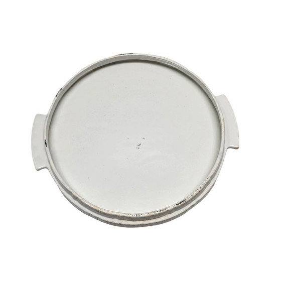 Image 1 of Présentoir à gâteaux Art Déco, céramique allemande, Spritzdekor, vers 1930