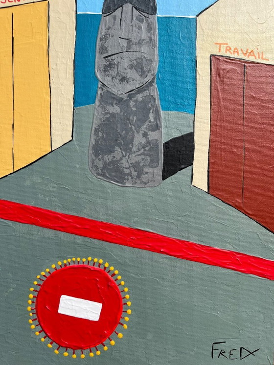 Image 1 of Acrylic on canvas board.  Format 35x24cm