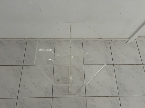 Image 1 of Supporto per piante vintage con colonna in plexiglass