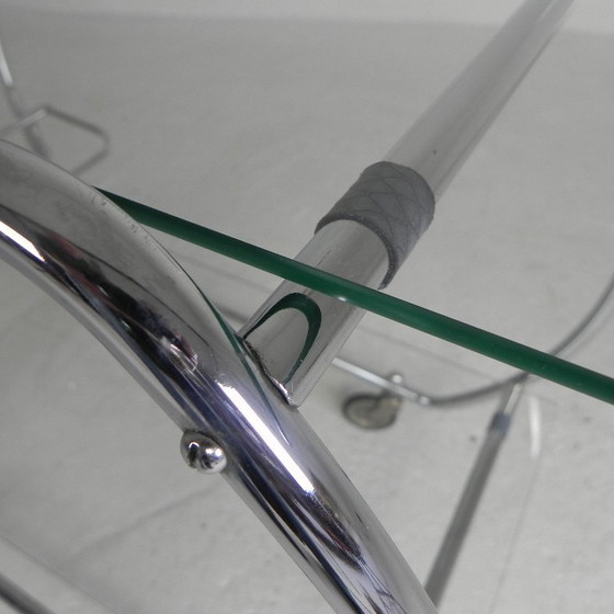 Image 1 of Art Deco trolley, serveerwagen chroom, jaren 50