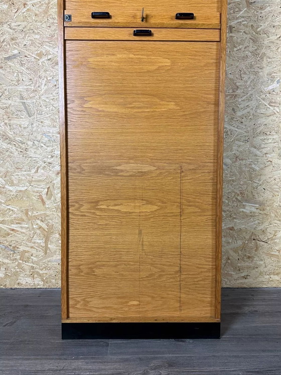 Image 1 of 50s 60s roller shutter cabinet Office cabinet Filing cabinet Mid - Century Dobergo