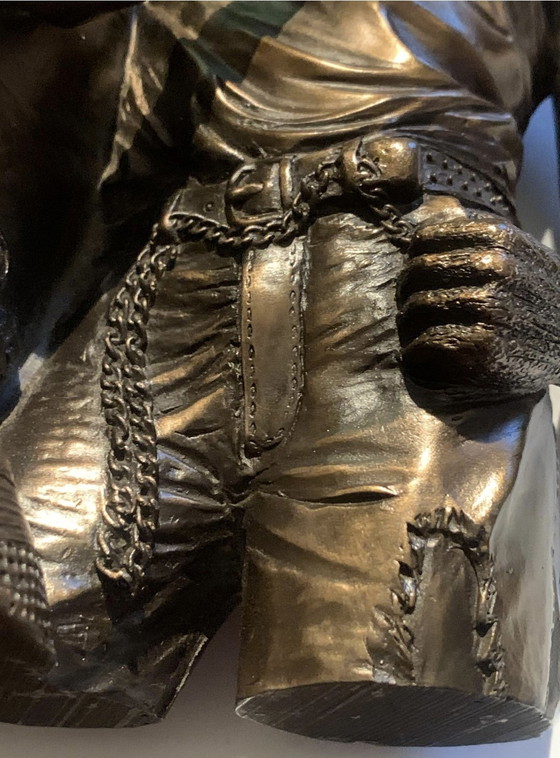 Bildhauerei Oliver Tupton – „Amants passionnés“ – Signierte Kaltgussbronze-Figur – 21 cm / 1,62 kg – Metal (photo 19 of 24)