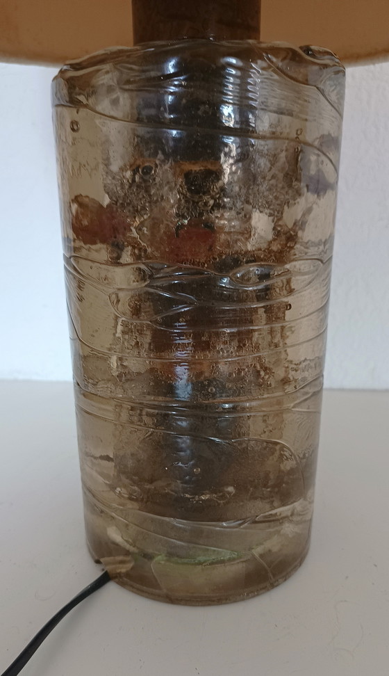 Image 1 of Grande lampe de table en verre des années 60