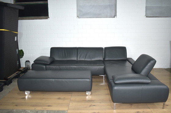 Image 1 of Ledersofa Loop Willi Schillig Mit Hocker Ledercouch Schlafsofa Couch Sofa Ecksofa