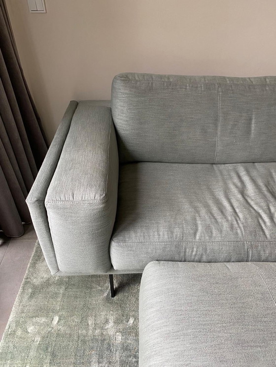 Image 1 of Very neat Leolux Bellice sofa with footstool