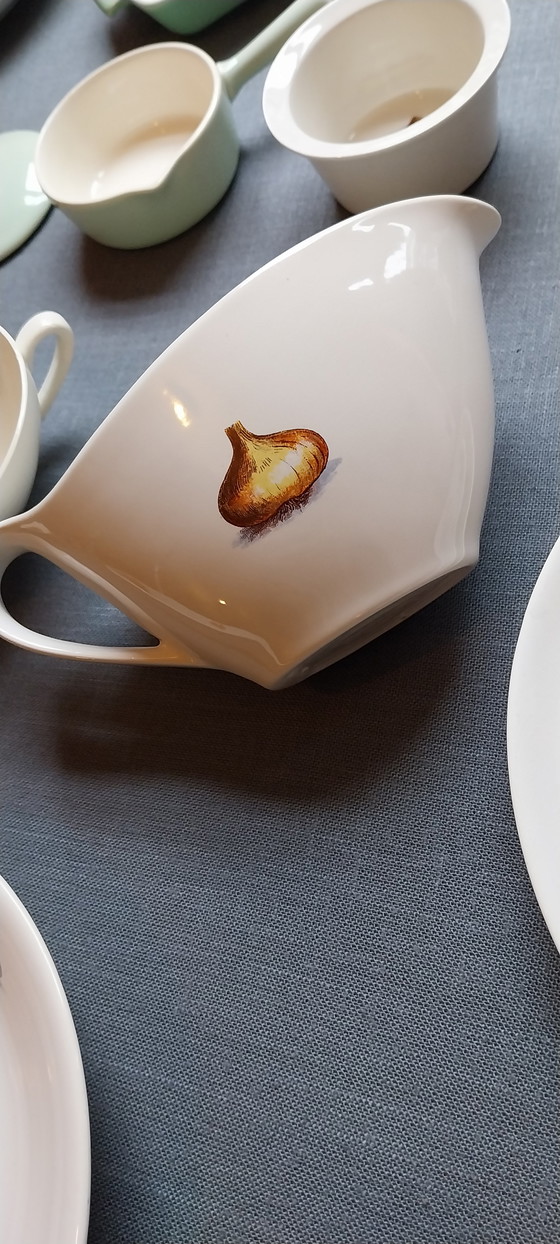 Image 1 of Villeroy & Boch VILBOFOUR (1960) – eine neue Zeitkapsel – 15-teiliges Set in Museumszustand (NOS) – inkl. legendärer Kochtopf