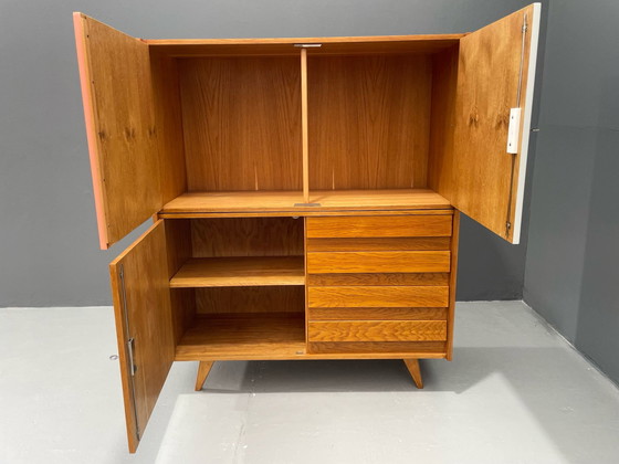 Image 1 of U-450 kast in eiken van Jiří Jiroutek voor Interiér Praha, Tsjecho-Slowakije, jaren 1960
