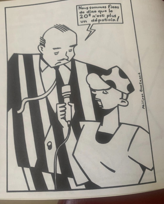 26/28 Dibujos inéditos Place de la Réunion, París XXe – Primavera 1990 – Wolinski - Slocombe (photo 9 of 15)
