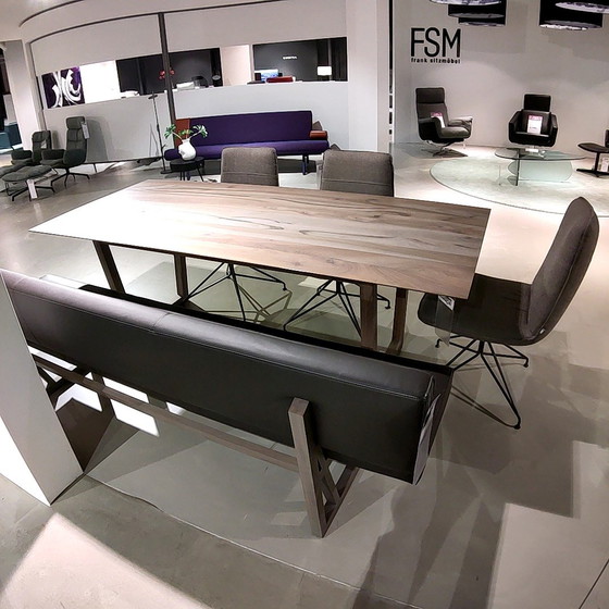 Image 1 of Rolf Benz Linear dining table - 220x98 (set of 3 dining chairs and dining bench)