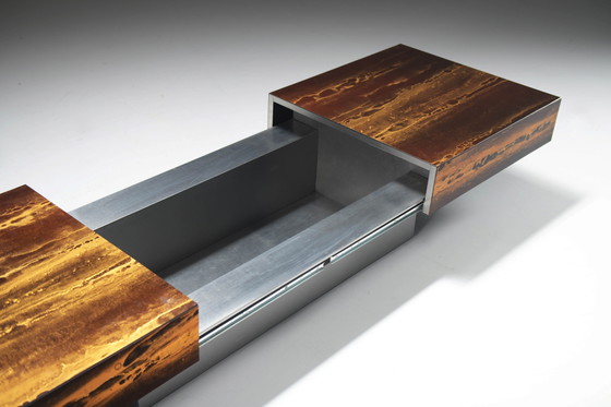 Image 1 of Very Rare Vintage Coffee Table 'Solaire Eruption' by Guy Lefevre France