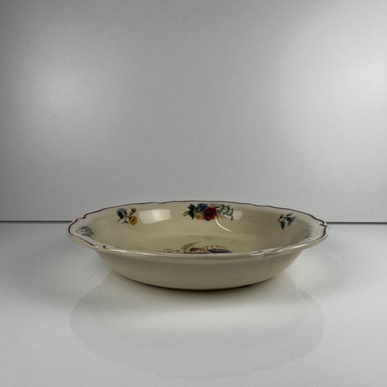 Low Salad Bowl "Agreste" Sarreguemines, 20th Century – Crockery, Ceramic (photo 3 of 7)