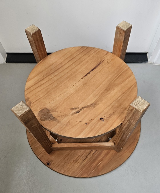 Image 1 of Vintage Scandinavian solid pine side table