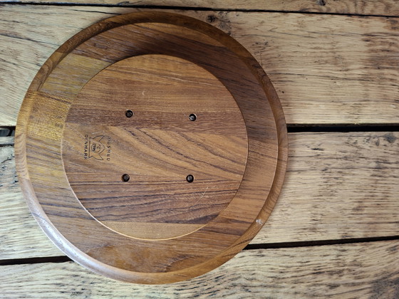 Image 1 of Digsmed Denmark vintage teak turntable with smoked glass