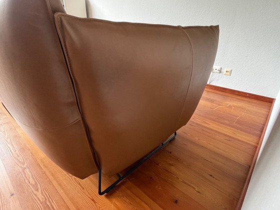 Image 1 of Jess Design – My Home Sofa & Earl Lounge Chair | Luxor Leather Fango Light | As New