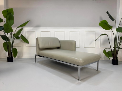 Brühl Roro Petit Canapé Design En Cuir Grau Chaiselounge Schlafsofa