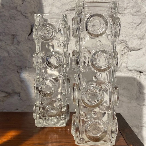 2 Josef Schott vases for Smalandshyttan 1960s