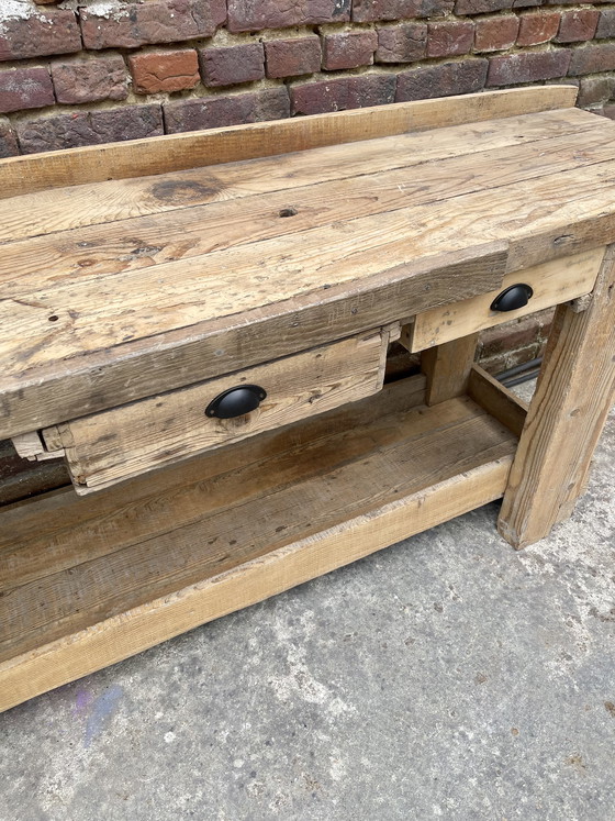 Image 1 of Alte große Schreinerwerkbank