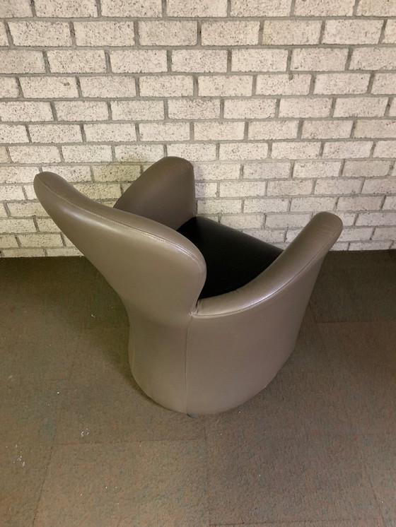 Image 1 of 2x Leolux Amphora fauteuils Leder