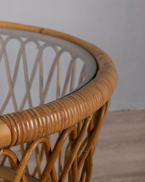 Vintage 1970s Italian Design Bamboo Coffee Table – Side tables (photo 5 of 9)