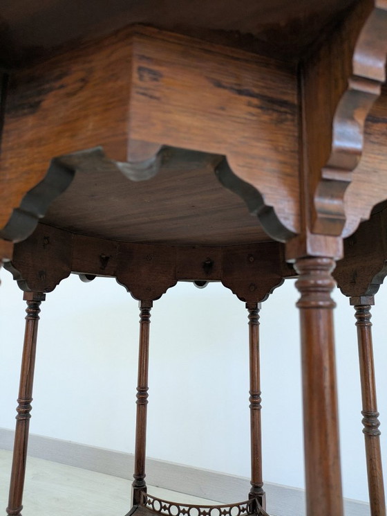 Image 1 of Coffee Table - Smoked - Octagonal Orientalism Sidetable