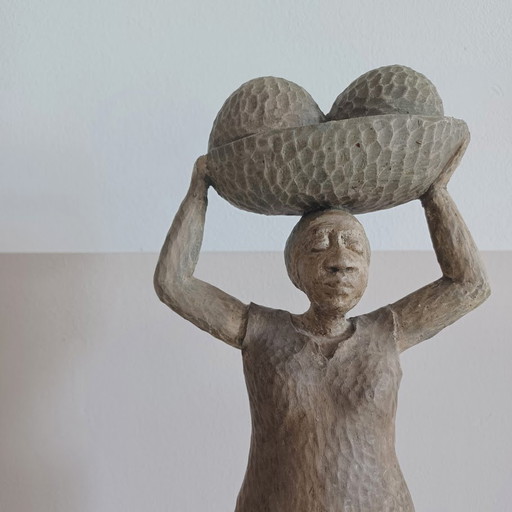 African Woman, Woodcarving. 1982