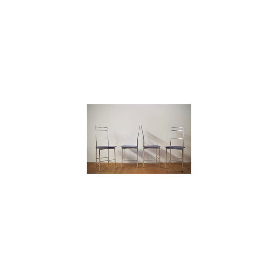 Image 1 of Set of 4 vintage chairs by Ycami, Italy 1980