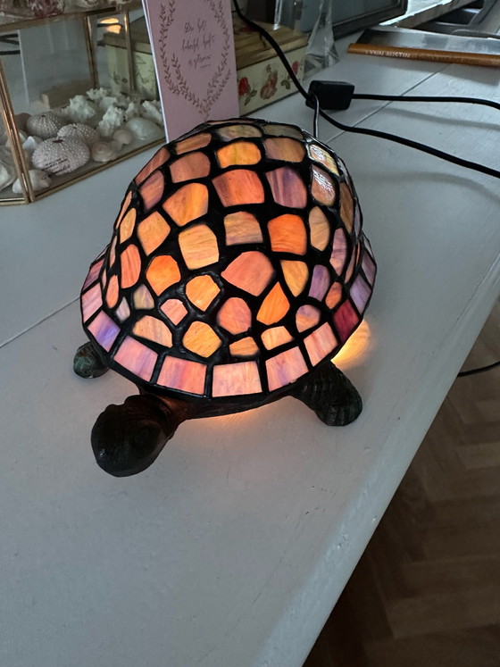 Lampada Tiffany Tartaruga – Lampade da tavolo, Vetro, Metallo (photo 3 of 10)