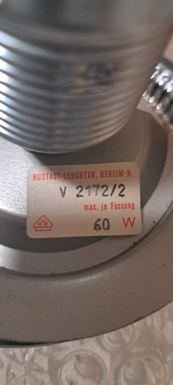 Image 1 of Floor lamp made of bubble glass by Hustadt, Germany, 1960s