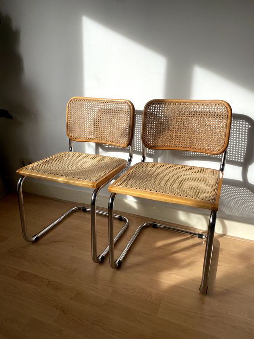 2x Marcel Breuer Cesca Stühle