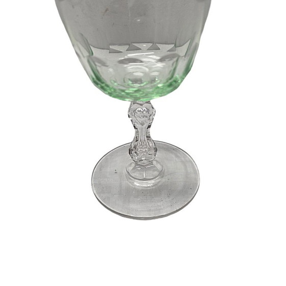Verre à vin ancien en cristal d'uranium, Amsterdam, datant de 1883 – Verres et carafes, Glass (photo 4 of 8)