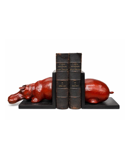 Serre-livres hippopotame