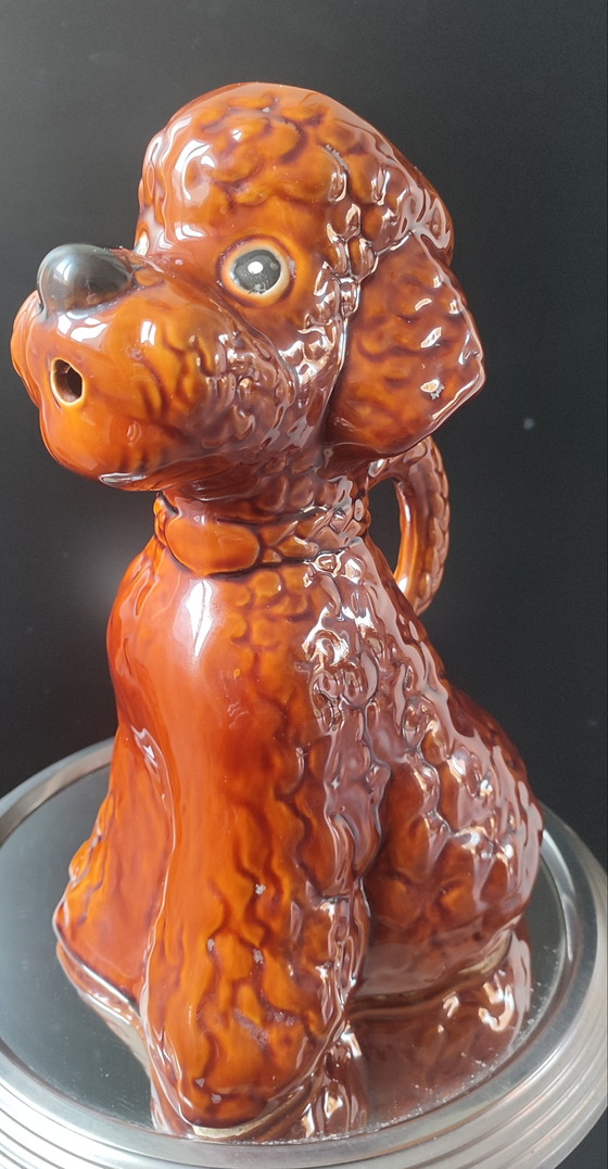 Image 1 of Zoömorfe keramische kan in de vorm van een poedel, jaren 1950-1960