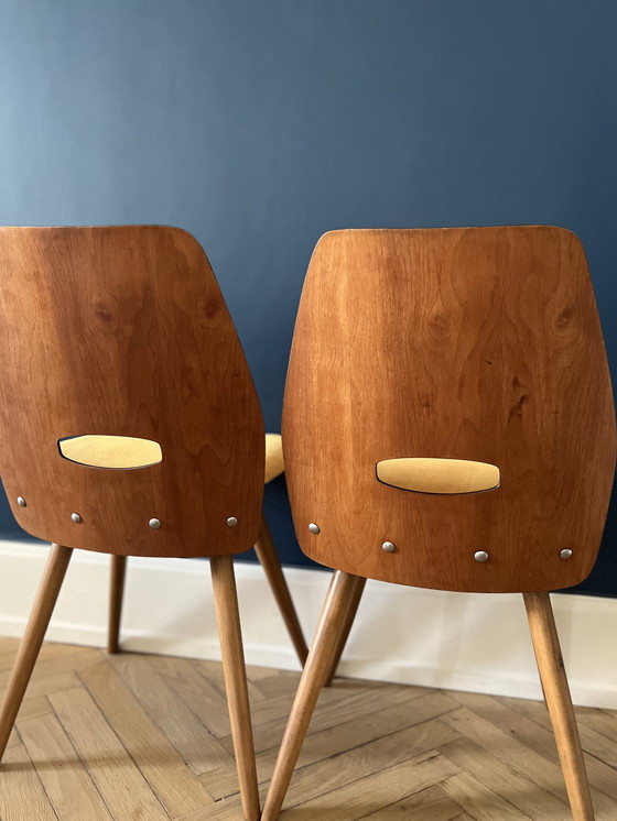 Image 1 of 4x Lollipop Chairs Frantisek Jirak