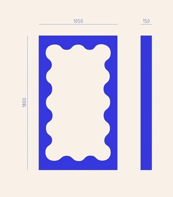 Image 1 of Espejo curvo grande Gustaf Westman